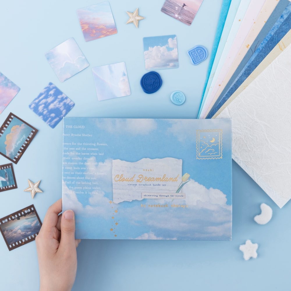 Tsuki ‘Cloud Dreamland’ Scrapbook Sticker Set ☾